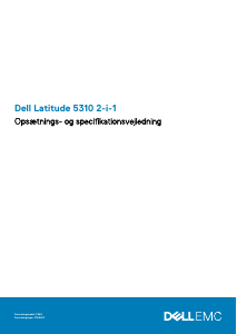 Brugsanvisning Dell Latitude 5310 2-in-1 Bærbar computer