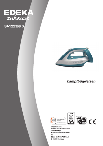 Bedienungsanleitung Edeka SI-122368.3 Bügeleisen