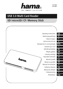 Manuale Hama 00114837 Multi Lettore di schede