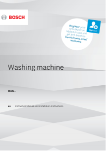 Handleiding Bosch WAN24278EP Wasmachine