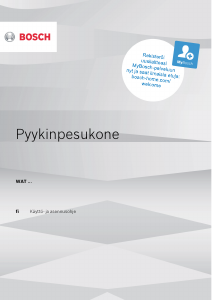 Käyttöohje Bosch WAT286I7SN Pesukone