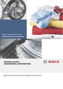 Handleiding Bosch WAW28570EE Wasmachine