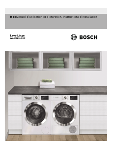 Mode d’emploi Bosch WAW285H2UC Lave-linge