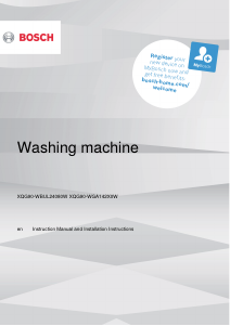 Bedienungsanleitung Bosch WBUL24080W Waschmaschine