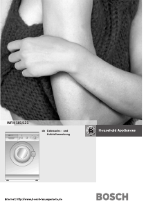 Manual de uso Bosch WFH121 Lavadora