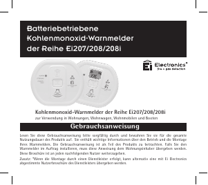 Bedienungsanleitung Ei Electronics Ei207 Kohlenmonoxiddetektor