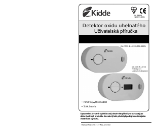 Manuál Kidde KN-COB-B-LS-UK Detektor oxidu uhelnatého