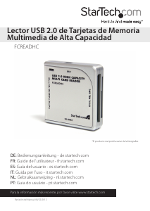 Manual de uso StarTech FCREADHC Lector de tarjetas