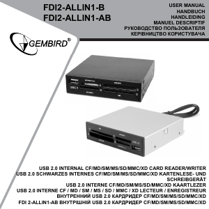 Руководство Gembird FDI2-ALLIN1-AB Кардридер