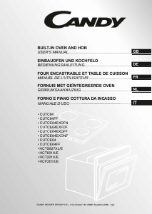 Manual Candy HCT601X/E Oven