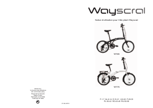 Manual Wayscral W165 Bicicletă pliabila
