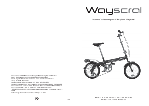 Mode d’emploi Wayscral W180 Vélo pliant