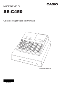 Mode d’emploi Casio SE-C450 Caisse
