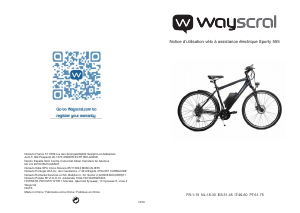 Manual de uso Wayscral Sporty 555 Bicicleta eléctrica