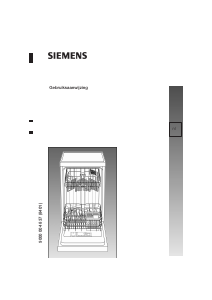 Handleiding Siemens SF24T250EU Vaatwasser
