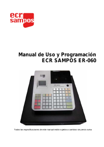 Manual de uso ECR SAMPOS ER-060 Caja registradora