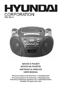 Manuál Hyundai TRC 591 A Stereo souprava