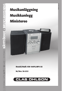 Käyttöohje Kenwin KW-106PLLMP3 US Stereosetti