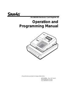 Handleiding SAM4s ER-265 Kassasysteem