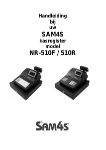 Handleiding SAM4s NR-510F Kassasysteem