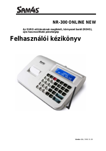 Használati útmutató SAM4s NR-300 Pénztárgép