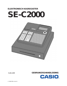 Handleiding Casio SE-C2000 Kassasysteem