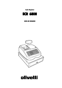 Manual de uso Olivetti ECR 6800 Caja registradora