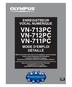 Mode d’emploi Olympus VN-711PC Enregistreur numérique