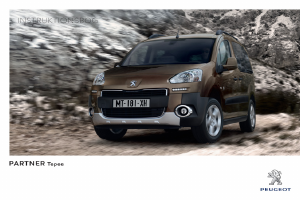 Brugsanvisning Peugeot Partner Tepee (2013)