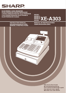 Manual Sharp XE-A303 Cash Register