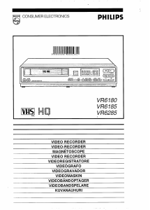 Handleiding Philips VR6180 Videorecorder
