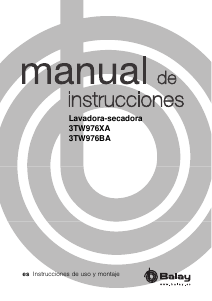 Manual de uso Balay 3TW976BA Lavasecadora