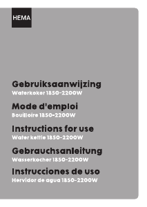 Bedienungsanleitung Hema 80.08.0012 Wasserkocher