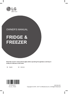 Manual LG GW-B499SMGZ Fridge-Freezer