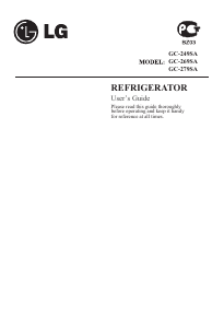Handleiding LG GC-279SA Koel-vries combinatie