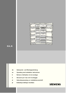 Manual Siemens KA62NA75 Frigorífico combinado