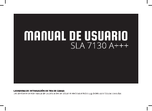 Manual de uso Schneider SLA 7130 Lavadora