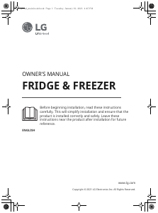 Manual LG GC-B569PBCM Fridge-Freezer