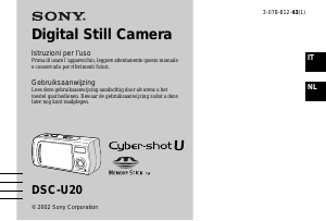 Manuale Sony Cyber-shot DSC-U20 Fotocamera digitale