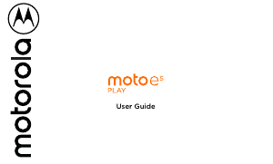 Manual Motorola Moto E5 Play Mobile Phone