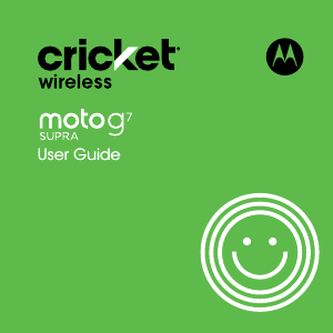 Manual Motorola Moto G7 Supra (Cricket) Mobile Phone
