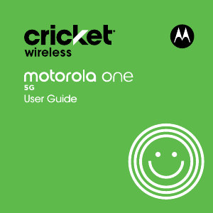 Manual Motorola One 5G (Cricket) Mobile Phone