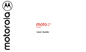 Manual Motorola Moto Z3 Play Mobile Phone