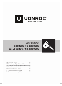 Manual Vonroc S3_LB502DC Leaf Blower