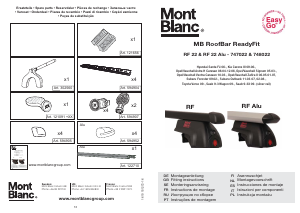 Instrukcja Mont Blanc RF 22 Alu Belka dachowy