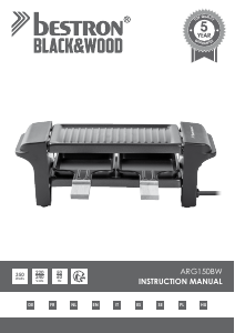 Instrukcja Bestron ARG150BW Grill Raclette