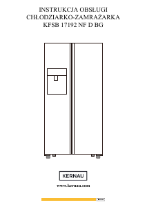 Handleiding Kernau KFSB 17192 NF D BG Koel-vries combinatie