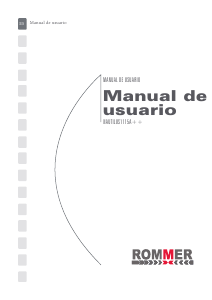 Manual de uso Rommer Nautilus 1115 Lavadora