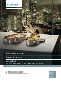 Mode d’emploi Siemens EA64RGNA1E Table de cuisson