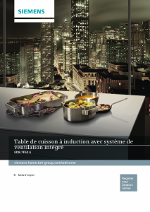 Mode d’emploi Siemens ED807FS21E Table de cuisson